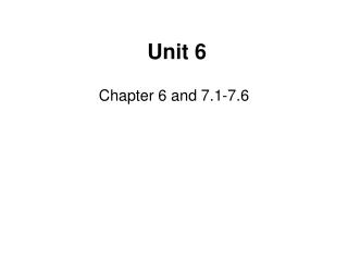 Unit 6