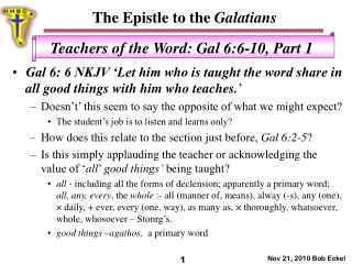 The Epistle to the Galatians