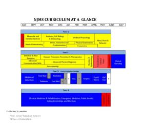 NJMS CURRICULUM AT A GLANCE