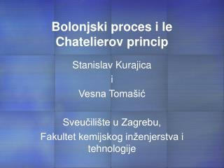 Bolonjski proces i le Chatelierov princip