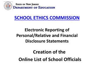 Creation of the Online List of School Officials