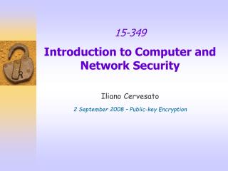 15-349 Introduction to Computer and Network Security