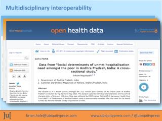 Multidisciplinary interoperability