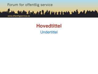 Hovedtittel