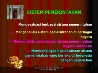 SISTEM PEMERINTAHAN