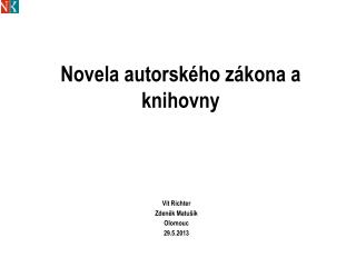 Novela autorského zákona a knihovny