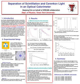 Separation of Scintillation and Cerenkov Light in an Optical Calorimeter