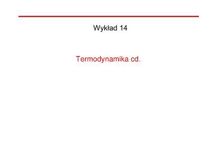 Termodynamika cd.