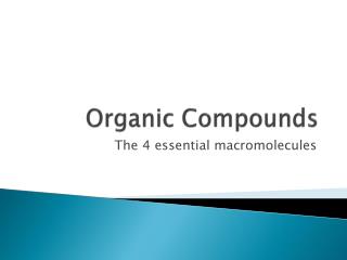 Organic Compounds