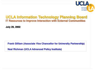 UCLA Information Technology Planning Board