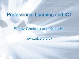 Professional Learning and ICT