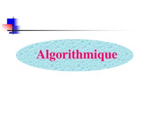 Algorithmique