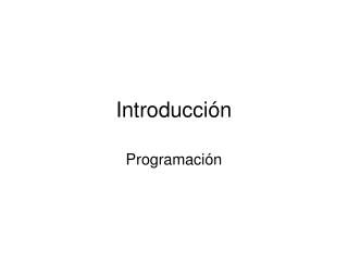 Introducción