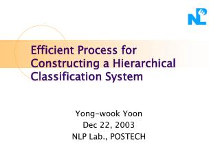 Efficient Process for Constructing a Hierarchical Classification System