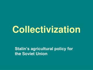 Collectivization