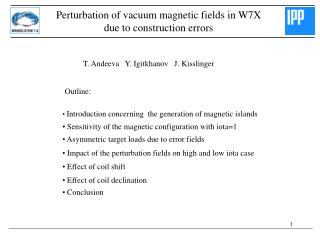 Perturbation of vacuum magnetic fields in W7X due to construction errors