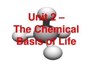 Unit 2 – The Chemical Basis of Life