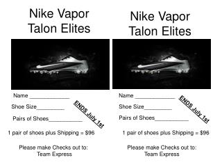 Nike Vapor Talon Elites