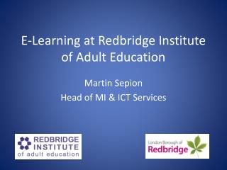 E-Learning at Redbridge Institute of Adult Education