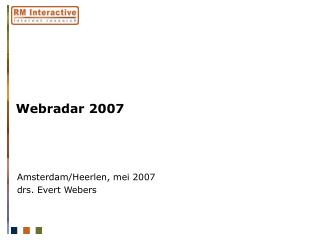 Webradar 2007