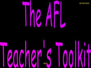 The AFL Teacher's Toolkit