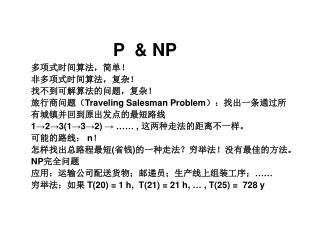 P 对 NP 问题 (Computation )
