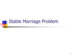 Stable Marriage Problem