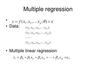 Multiple regression