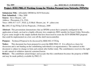 Project: IEEE P802.15 Working Group for Wireless Personal Area Networks (WPANs)