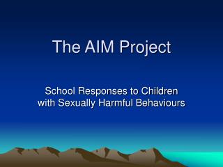 The AIM Project