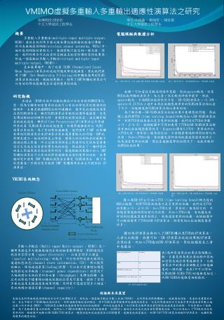 VMIMO 虛擬多重輸入多重輸出適應性演算法之研究