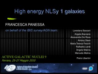 High energy NLSy 1 galaxies