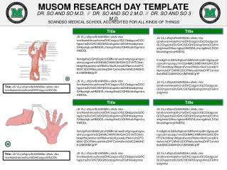 MUSOM RESEARCH DAY TEMPLATE