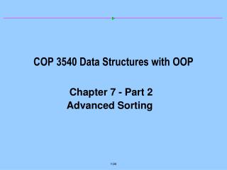 COP 3540 Data Structures with OOP