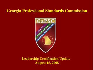 Georgia Professional Standards Commission