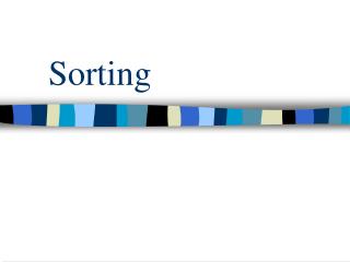 Sorting