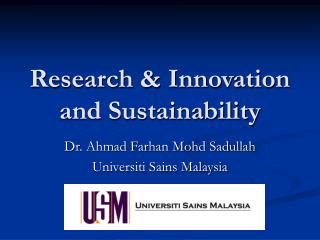 Research & Innovation and Sustainability