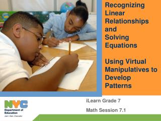 iLearn Grade 7 Math Session 7.1