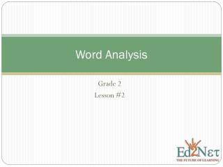 Word Analysis