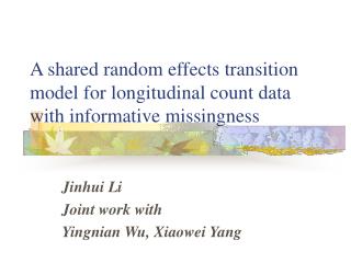 A shared random effects transition model for longitudinal count data with informative missingness