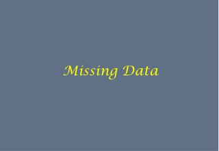 Missing Data