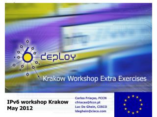 Krakow Workshop Extra Exercises