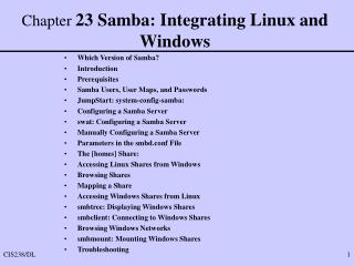 Chapter 23 Samba: Integrating Linux and Windows