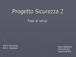 Progetto Sicurezza 2