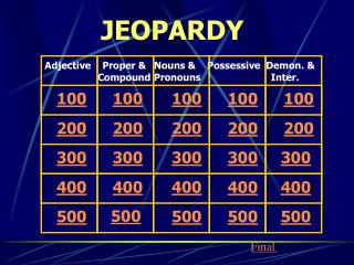 JEOPARDY