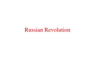 Russian Revolution