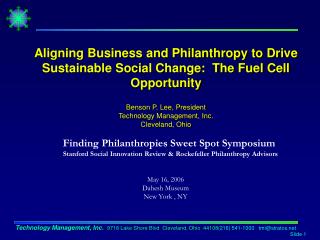 Finding Philanthropies Sweet Spot Symposium