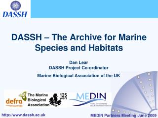 DASSH – The Archive for Marine Species and Habitats