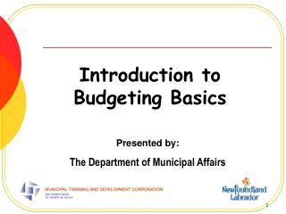 Introduction to Budgeting Basics