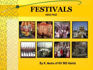 FESTIVALS INDEX PAGE